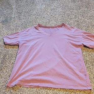 V-Neck Mauve T-Shirt